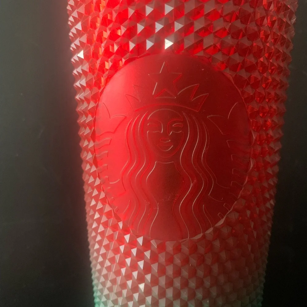 Vintage Starbucks 2021 Disney Mickey Mouse Tumbler Green Red Festive Christmas
